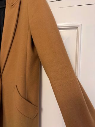 Abrigo paño Zara marrón, puesto pocas veces .