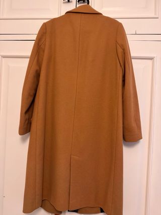 Abrigo paño Zara marrón, puesto pocas veces .