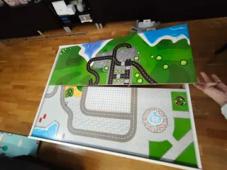 Mesa para trenes de madera