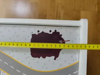 Mesa para trenes de madera