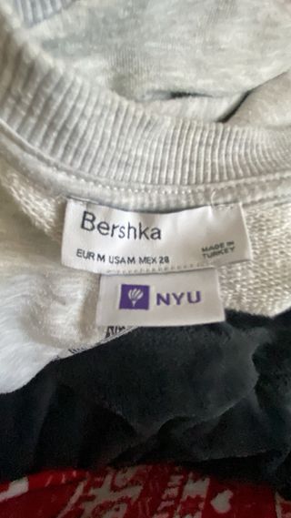 Sudadera New York University Gris