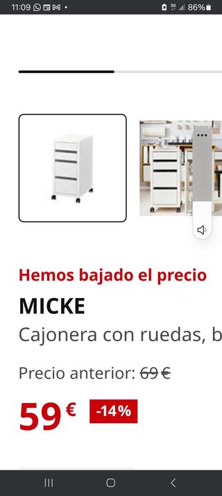 Escritorio Ikea modelo Micke