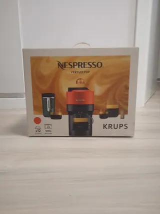 Cafetera Nespresso Vertuo Pop Roja/Negra
