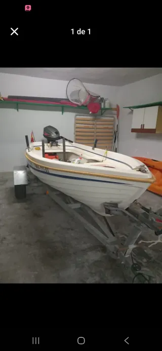 Barco a motor  6cv 4t con remolque