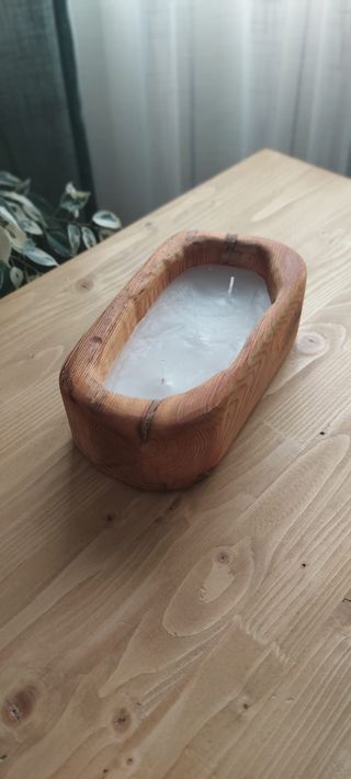 Vela aromatica de madera