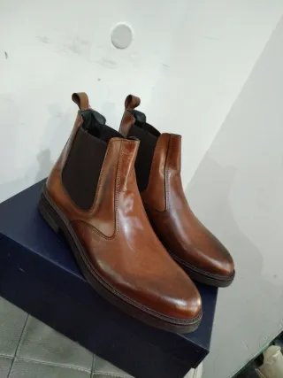 Stivali uomo pelle marrone N.45