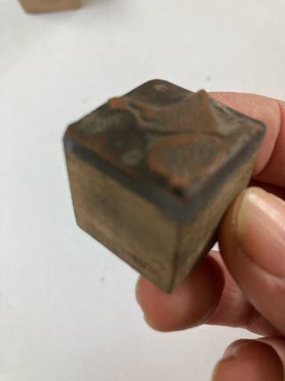 Cliches antiguos de madera