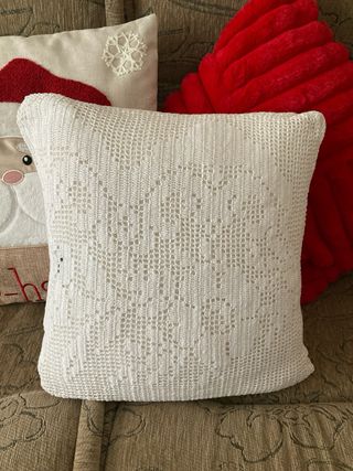 Funda de ganchillo crochet para cojín de 40x40