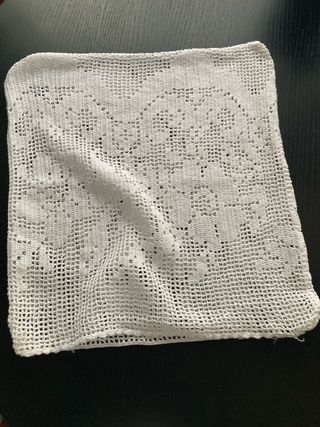 Funda de ganchillo crochet para cojín de 40x40