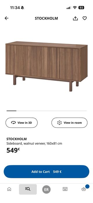 Aparador Stockholm Ikea Madera