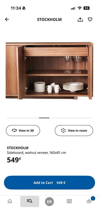 Aparador Stockholm Ikea Madera