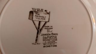 Colección de 12 Platos Decorativos Escena Rural