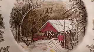 Colección de 12 Platos Decorativos Escena Rural