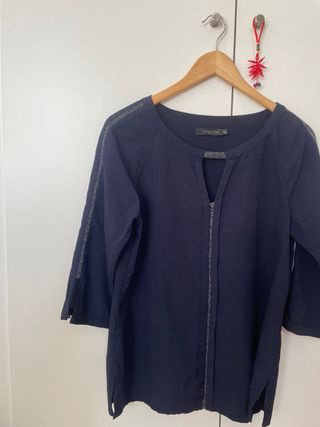 Blusa Grace & Mila azul talla M