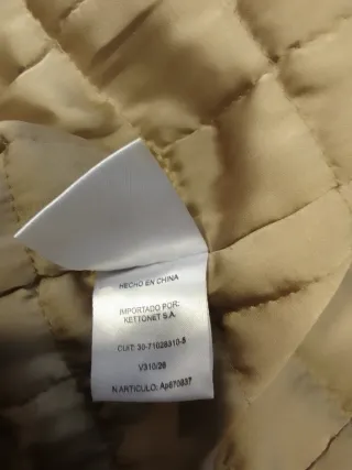 Abrigo acolchado SP beige