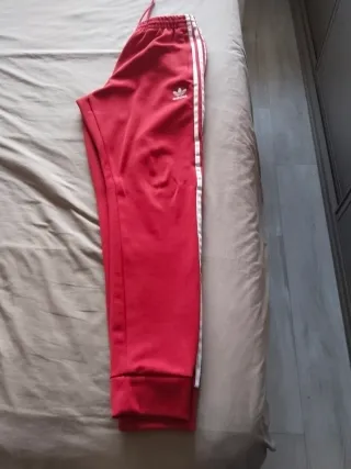 Pantalón chándal Adidas Rojo Talla M