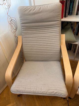 Butaca Poäng Ikea Tela Madera