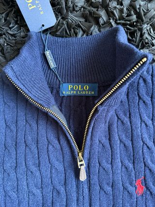 Quarter Zip Knit Sweater – Size L