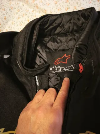 Chaqueta de moto Alpinestars negra