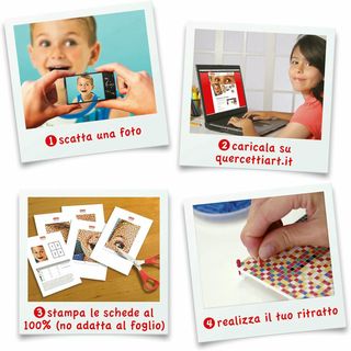 Quercetti Pixel Foto Gioco di chiodi 4 tavole