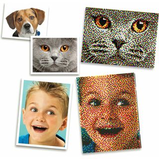 Quercetti Pixel Foto Gioco di chiodi 4 tavole