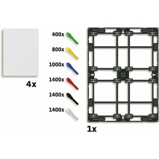 Quercetti Pixel Foto Gioco di chiodi 4 tavole