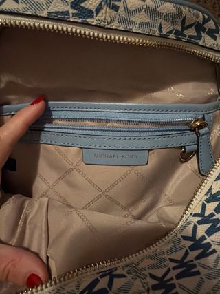 Mochila Michael Kors Beige y Azul