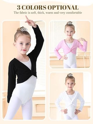 Giacca da Ballet per Bambine in Cotone T. 130