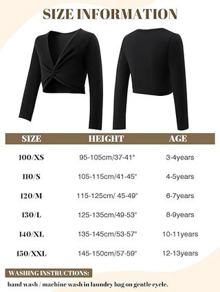 Giacca da Ballet per Bambine in Cotone T. 130