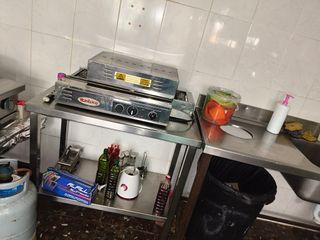 Mesa de trabajo acero inoxidable cocina