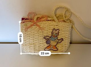 Borsa paglia Daisy Duck Disney 22x15 cm