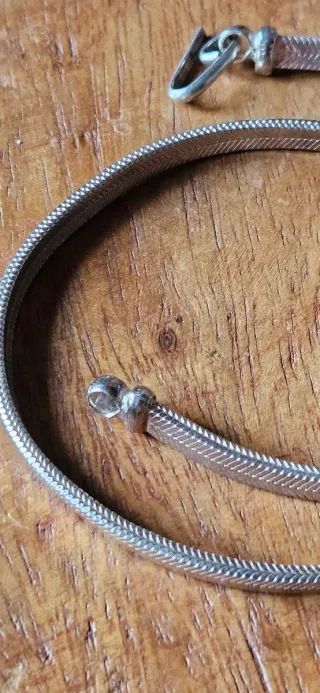 Collana snake in argento