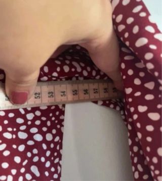 Blusa estampada burdeos talla L, shein nueva