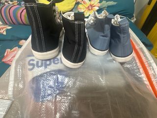 Botines negros y azules con cordones NUEVOS