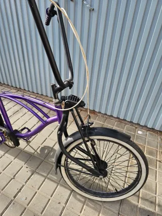 Bicicleta lowrider , chopper Morada Personalizada