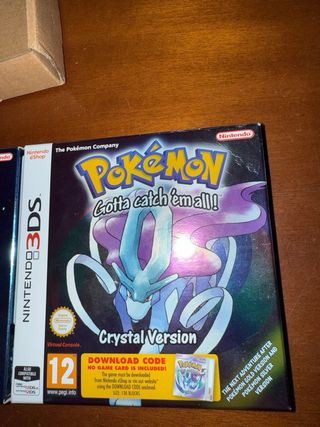 Cajas Pokémon 3DS Plata y Cristal