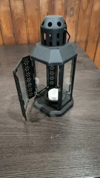 Farolillo de metal negro Ikea