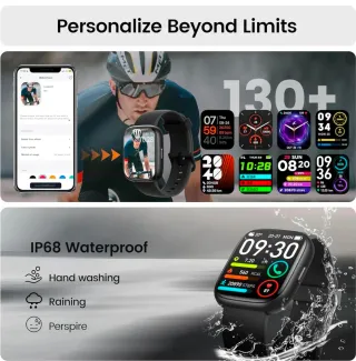 Reloj Inteligente Hombre Alexa Negro