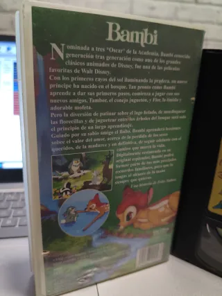 VHS Bambi Los Clásicos Walt Disney