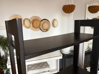 Estantería Escalera Madera Oscura