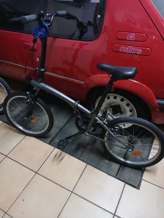Bicicleta Plegable Negra