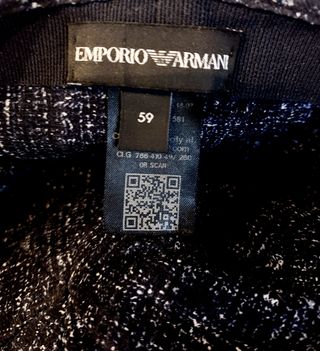 Boina Emporio Armani hombre talla 59 y 100% lana