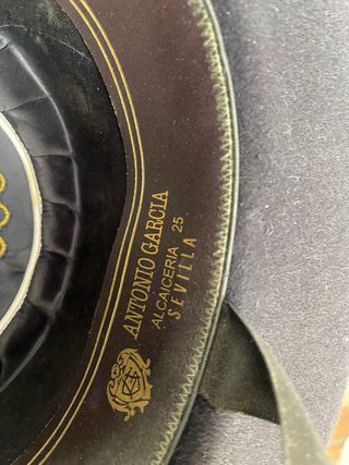 Sombrero de equitación azul