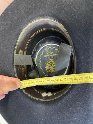 Sombrero de equitación azul