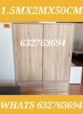 Armario puertas correderas 150x200x50cm