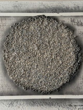 Cuadro Grande Texturizado Gris y Plateado