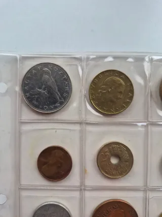 Lote 23 monedas, Rumanía, Marruecos, Italia, R.U.