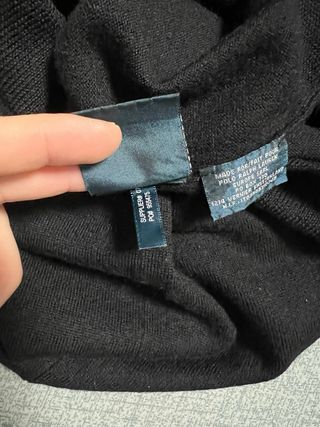 Maglione Polo Ralph Lauren M Nero lana jersey