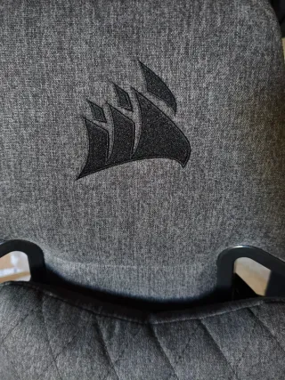 2 sillas Corsair T3 RUSH Silla Gaming Tela Negra