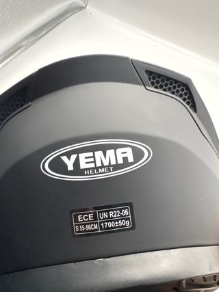 Casco Moto YEMA Negro Mate F1